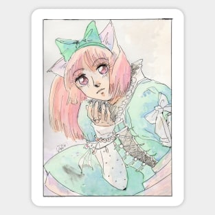 Frilly Catgirl Magnet